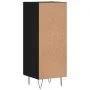 Aparador de madera contrachapada negro 34,5x34x90 cm de vidaXL, Aparadores - Ref: Foro24-828533, Precio: 59,41 €, Descuento: %