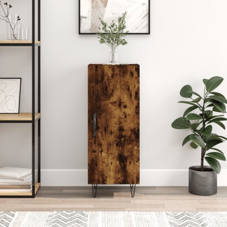 Aparador madera de ingeniería roble ahumado 34,5x34x90 cm de vidaXL, Aparadores - Ref: Foro24-828537, Precio: 57,80 €, Descue...