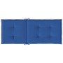 Cojín silla de jardín respaldo alto 4 uds tela azul 120x50x3 cm en Decoración | Comprar online en Foru.es