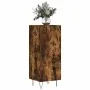 Aparador madera de ingeniería roble ahumado 34,5x34x90 cm de vidaXL, Aparadores - Ref: Foro24-828537, Precio: 57,10 €, Descue...