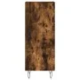Aparador madera de ingeniería roble ahumado 34,5x34x90 cm de vidaXL, Aparadores - Ref: Foro24-828537, Precio: 57,10 €, Descue...