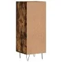 Aparador madera de ingeniería roble ahumado 34,5x34x90 cm de vidaXL, Aparadores - Ref: Foro24-828537, Precio: 57,10 €, Descue...