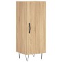 Aparador madera contrachapada color roble Sonoma 34,5x34x90 cm de vidaXL, Aparadores - Ref: Foro24-828535, Precio: 57,72 €, D...