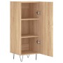 Aparador madera contrachapada color roble Sonoma 34,5x34x90 cm de vidaXL, Aparadores - Ref: Foro24-828535, Precio: 57,72 €, D...