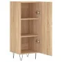 Aparador madera contrachapada color roble Sonoma 34,5x34x90 cm de vidaXL, Aparadores - Ref: Foro24-828535, Precio: 56,99 €, D...