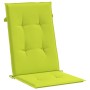 Cojín silla de jardín respaldo alto 4 uds tela verde 120x50x3cm en Decoración | Comprar online en Foru.es