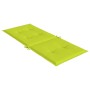 Cojín silla de jardín respaldo alto 6 uds tela verde 120x50x3cm en Decoración | Comprar online en Foru.es
