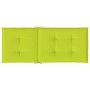 Cojín silla de jardín respaldo alto 6 uds tela verde 120x50x3cm en Decoración | Comprar online en Foru.es