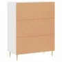 Aparador de madera de ingeniería blanco 69,5x34x90 cm de vidaXL, Aparadores - Ref: Foro24-830180, Precio: 78,69 €, Descuento: %