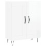 Aparador de madera contrachapada blanco brillante 69,5x34x90 cm de vidaXL, Aparadores - Ref: Foro24-830190, Precio: 84,52 €, ...