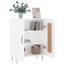 Aparador de madera contrachapada blanco brillante 69,5x34x90 cm de vidaXL, Aparadores - Ref: Foro24-830190, Precio: 84,52 €, ...