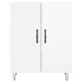 Aparador de madera contrachapada blanco brillante 69,5x34x90 cm de vidaXL, Aparadores - Ref: Foro24-830190, Precio: 84,52 €, ...
