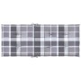 Cojín silla jardín respaldo alto 4 uds cuadros gris 120x50x3 cm en Decoración | Comprar online en Foru.es
