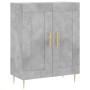 Aparador de madera de ingeniería gris hormigón 69,5x34x90 cm de vidaXL, Aparadores - Ref: Foro24-830184, Precio: 75,03 €, Des...