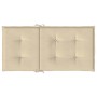 Cojín de silla de jardín respaldo bajo 6 uds tela Oxford beige en Decoración | Comprar online en Foru.es