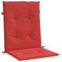 Cojín silla jardín respaldo bajo 6 uds tela Oxford rojo en Decoración | Comprar online en Foru.es