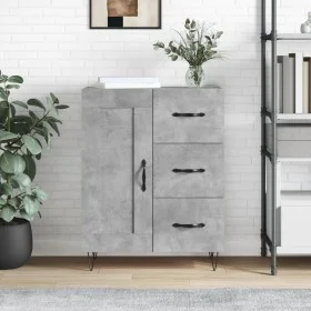 Aparador de madera de ingeniería gris hormigón 69,5x34x90 cm de vidaXL, Aparadores - Ref: Foro24-830256, Precio: 89,10 €, Des...