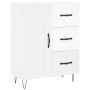 Aparador de madera contrachapada blanco brillante 69,5x34x90 cm de vidaXL, Aparadores - Ref: Foro24-830254, Precio: 98,37 €, ...