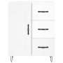 Aparador de madera contrachapada blanco brillante 69,5x34x90 cm de vidaXL, Aparadores - Ref: Foro24-830254, Precio: 98,37 €, ...