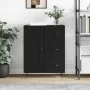 Aparador de madera de ingeniería negro 69,5x34x90 cm de vidaXL, Aparadores - Ref: Foro24-830253, Precio: 92,01 €, Descuento: %