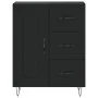 Aparador de madera de ingeniería negro 69,5x34x90 cm de vidaXL, Aparadores - Ref: Foro24-830253, Precio: 92,01 €, Descuento: %