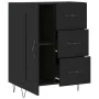 Aparador de madera de ingeniería negro 69,5x34x90 cm de vidaXL, Aparadores - Ref: Foro24-830253, Precio: 92,01 €, Descuento: %