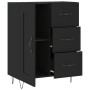 Aparador de madera de ingeniería negro 69,5x34x90 cm de vidaXL, Aparadores - Ref: Foro24-830253, Precio: 93,22 €, Descuento: %