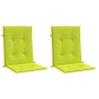 Cojín silla jardín respaldo bajo 2 uds tela Oxford verde claro en Decoración | Comprar online en Foru.es
