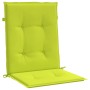 Cojín silla jardín respaldo bajo 4 uds tela Oxford verde claro en Decoración | Comprar online en Foru.es