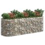 Arriate de gaviones de hierro galvanizado 300x100x100 cm en Macetas y jardineras | Comprar online en Foru.es