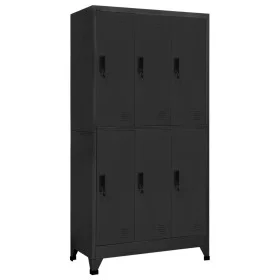 Anthrazitgrauer Stahlspind 90x45x180 cm von vidaXL, Schließfächer und Lagerschränke - Ref: Foro24-339799, Preis: 350,65 €, Ra...