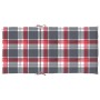 Cojín silla de jardín respaldo bajo 6 uds tela a cuadros rojo en Decoración | Comprar online en Foru.es