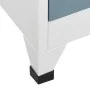 Light gray and dark gray steel locker 90x45x180 cm by vidaXL, Lockers and storage cabinets - Ref: Foro24-339803, Price: 357,2...