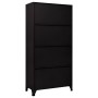 Taquilla de acero negro 90x45x180 cm de vidaXL, Taquillas y armarios de almacenamiento - Ref: Foro24-339798, Precio: 365,49 €...