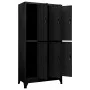 Taquilla de acero negro 90x45x180 cm de vidaXL, Taquillas y armarios de almacenamiento - Ref: Foro24-339798, Precio: 342,73 €...