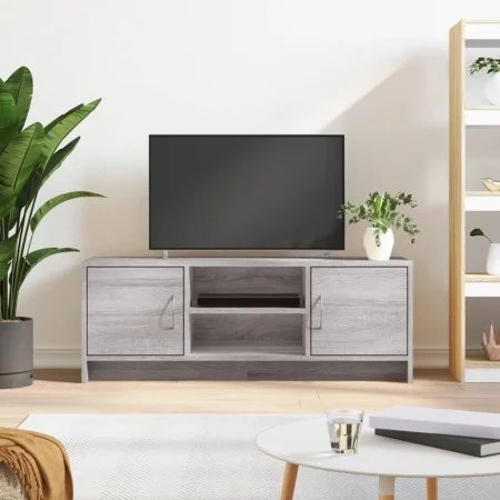 Mueble para TV madera de ingeniería gris Sonoma 102x30x37,5 cm de vidaXL, Muebles TV - Ref: Foro24-823259, Precio: 61,33 €, D...