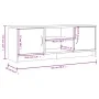 Mueble para TV madera de ingeniería gris Sonoma 102x30x37,5 cm de vidaXL, Muebles TV - Ref: Foro24-823259, Precio: 61,33 €, D...