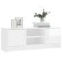 Mueble de TV madera de ingeniería blanco brillo 102x30x37,5 cm de vidaXL, Muebles TV - Ref: Foro24-823255, Precio: 63,02 €, D...