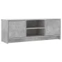 Mueble de TV madera de ingeniería gris hormigón 102x30x37,5 cm de vidaXL, Muebles TV - Ref: Foro24-823257, Precio: 58,52 €, D...