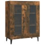Aparador de madera de ingeniería roble ahumado 69,5x34x90 cm de vidaXL, Aparadores - Ref: Foro24-817336, Precio: 78,82 €, Des...