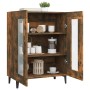Aparador de madera de ingeniería roble ahumado 69,5x34x90 cm de vidaXL, Aparadores - Ref: Foro24-817336, Precio: 78,82 €, Des...