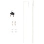 Espejo con joyero de pared blanco 37,5x10x106 cm de vidaXL, Espejos - Ref: Foro24-353217, Precio: 101,74 €, Descuento: %
