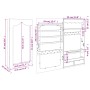 Espejo con joyero de pared blanco 37,5x10x67 cm de vidaXL, Espejos - Ref: Foro24-353220, Precio: 84,69 €, Descuento: %