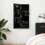 Espejo con joyero de pared negro 30x8,5x90 cm de vidaXL, Espejos - Ref: Foro24-353212, Precio: 77,05 €, Descuento: %