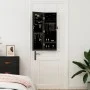 Espejo con joyero de pared negro 30x8,5x90 cm de vidaXL, Espejos - Ref: Foro24-353212, Precio: 77,05 €, Descuento: %