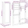 Espejo con joyero de pared negro 30x8,5x90 cm de vidaXL, Espejos - Ref: Foro24-353212, Precio: 77,05 €, Descuento: %