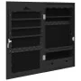 Schwarzer Wandspiegel mit Schmuckschatulle 37,5x10x67 cm von vidaXL, Spiegel - Ref: Foro24-353221, Preis: 82,52 €, Rabatt: %