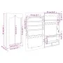 Schwarzer Wandspiegel mit Schmuckschatulle 37,5x10x67 cm von vidaXL, Spiegel - Ref: Foro24-353221, Preis: 82,52 €, Rabatt: %