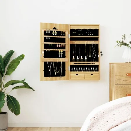 Espejo con joyero de pared 37,5x10x67 cm de vidaXL, Espejos - Ref: Foro24-353222, Precio: 86,90 €, Descuento: %