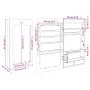 Espejo con joyero de pared 37,5x10x67 cm de vidaXL, Espejos - Ref: Foro24-353222, Precio: 86,90 €, Descuento: %